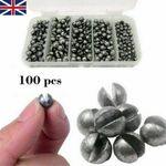 Fishing Sinker Set Split Lead Free Shot Round Bite Weight Tackle Soft Mini 100Pc