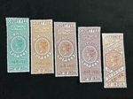 INDIA 1872 Court Fee Revenue Top Values MNH Reproduction Stamp sv