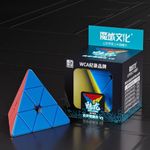 Pyramid 3x3x3 Speed Cube Puzzle Pyraminx V2 Magic Cube Toy (Stickerless)