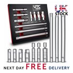 Spark Plug Socket Set 10 Piece Magnetic Swivel 3/8 Drive Thin Wall EVA Tray UK