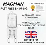 Halogen Bulbs  G9  Capsule 10W 18W 20W 25W 28W 33W 40W 60W Lamp Light  220v 12v