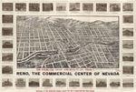 A4 Reprint of American Cities Towns States Map Reno Nevada