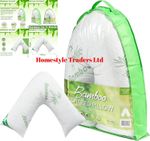 V Shaped Bamboo Pillows Non Allergy Orthopedic Pregnancy Memory foam Pillow