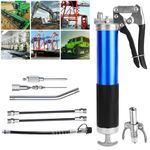 Grease Gun Pistol Grip 7000PSI Professional Heavy Duty 18" Flex Hose Manual 14oz