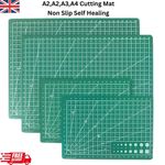 A1 A2 A3 A4 A5 Cutting Mat Non Slip Self Healing Printed Grid Lines - NEW