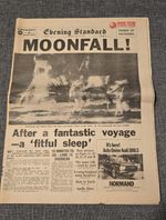 Evening Standard Newspaper 21 July 1969, Moon Landing Apollo 11 Original