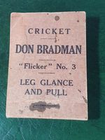 Don Bradman 'Flicker No 3' Book, Staple Broken So a Few Pages Coming Loose