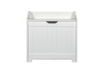 Laundry Box Wooden Bathroom Storage Basket Linen Clothes Chest Christow