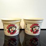 Aldous Premier Ice Cream Plastic Tubs/Containers x2 Original Food Advertising