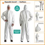Disposable Coveralls Overalls Boiler Paper Protective Suit Painter Healthcare