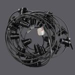 Turnock Heavy Duty UK Made Festoon Lights String Rubber Cable BC/ES Lampholders
