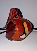 New Falconry Hood Dutch Hand Stitched (Brown Shiny) (All Sizes Available)