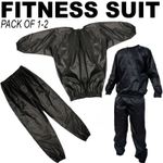 Pack 1-2 Heavy Duty Sauna Sweat Suits Exercise Gym Anti-Rip Fitness Weight Loss*