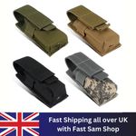 LED Flashlight Torch Nylon Pouch Holster Belt Clip Case Bag Holder Waist Pouch