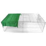 Metal Run Rabbit Guinea Pig Chicken Duck Ferret Dog Cat Pet Enclosure Roof Hutch