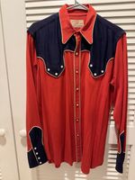 Vintage 1950s Jack Frost Woolen Wear Two-Tone Gabardine Western Shirt