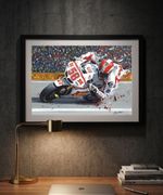 MARCO SIMONCELLI  MotoGP A3 print from painting by Greg Tillett poster Wall art