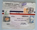 1948 COLOMBIA Registered Airmail Cover BOGOTA to Switzerland - TRANSOCEANICO