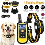 800M Remote Electric Shock Collar Pet Dog Training Anti Bark Rechargeable LCD UK