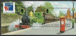 Isle of Man    "PHILATEX 99"     min sheet trains/Railways overprint mnh