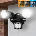 200W LED Flood Light with PIR Motion Sensor 30000lm Security Outdoor Wall Light