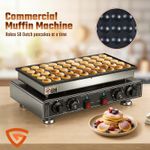 Nonstick Electric 50pcs Poffertjes Mini Dutch Pancake Baker Maker Iron Machine