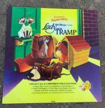 McDonalds Display Menu Sign Vintage LADY and TRAMP Disney Happy Meal Translite