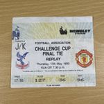 Manchester United v Crystal Palace FA Cup Final Replay 17th May 90 Fergie’s 1st