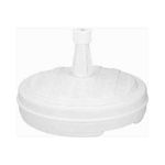 13 Litre 45cm White Plastic Garden Parasol Base Umbrella Stand Sunshade Holder