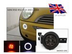 2001-2008 MINI COOPER S R50 R52 R53 FULL LED FRONT HALO RIM LIGHTS - SMOKED - UK