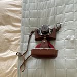 Exakta Varex IIb Silver Vintage SLR Film Camera with Leather Case & Strap