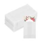 60 Pack Vellum Paper 1.6x2 Inch Vellum Jackets Pre-Folded Envelopes