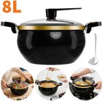 8L Micro Pressure Cooker Non-Stick Pan Large Capacity Soup Pot Kitchenware UK