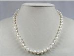 Baroque Akoya Saltwater Cultured Pearl Necklace 20" with Sterling Silver Clasp