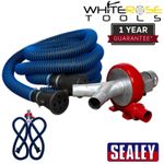 Sealey Exhaust Fume Extraction System 230V - 370W Twin Duct Garage Workshop