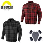 Mens Motorbike Motorcycle Flannel Lumberjack Shirt Made with Kevlar CE Armour