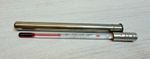 Vintage / Antique Baby food/bath Thermometer In Steel Case 