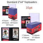 100/200/500/1000/2000CT Standard 3"x4" Toploaders For 35pt Trading Sports Cards