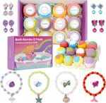 Bath Bombs for Kids with Surprise Toys Inside, 12 Pack Kids Bath Bombs Gift Set