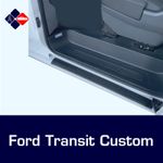 Ford Transit Custom (sliding door) Black  Door Sill Protector Cover Top Quality