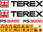 TEREX PS3000 DUMPER DECALS