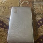 Vintage Large Cigarette Case Made in England Engine Turned Gold Interior -VH