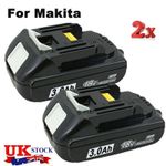 2pcs Replace For Makita BL1815N Battery 18V BL1830 BL1840 BL1850 194204-5 3.0AH