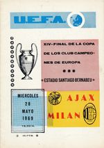 EUROPEAN CUP FINAL 1969 Ajax v AC Milan