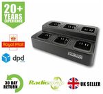 SIX BAY CHARGER FITS MOTOROLA DP3441E DP3661E TWO WAY RADIO
