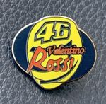 Vintage Valentino Rossi 46 Metal Pin Badge MotoGP Motorcycle Superbike Racing