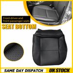 Fits 2007-2015 Mercedes-Benz C-Class Driver Bottom Seat Cover W204 Leather BLACK