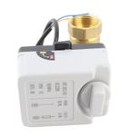 Motorized Ball Valve 2 Way Manual Automatic Integrated DN25 AC220V♪