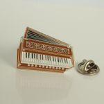 Indian Harmonium Baga Musical Instrument Badge