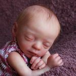 Reborn Kit 15Inches Blessing Sleeping Baby Premie Size DIY Blank Kit Unpainted